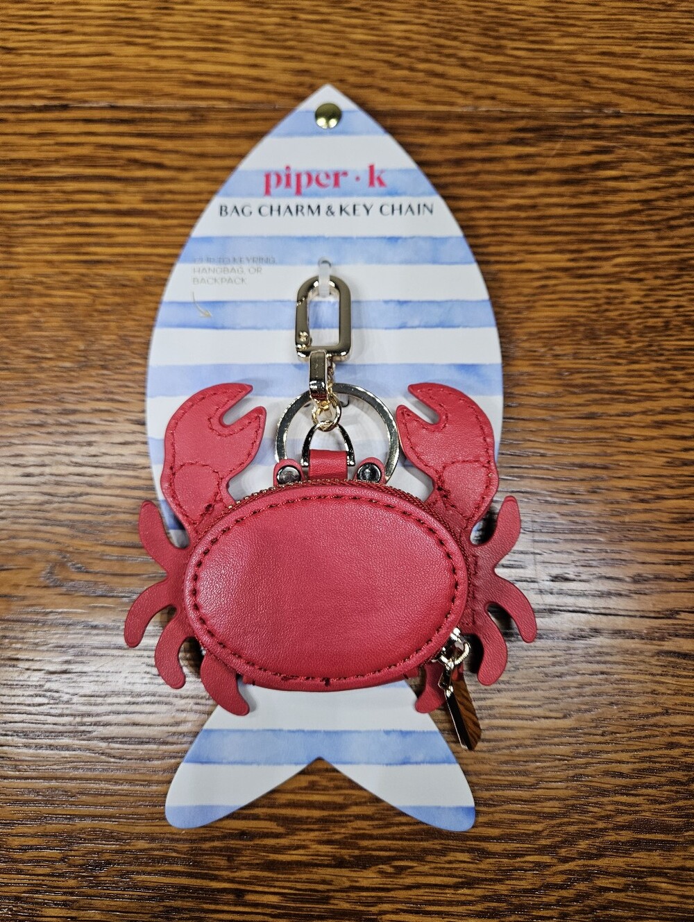 Piper K Crab Bagcharm Keychain